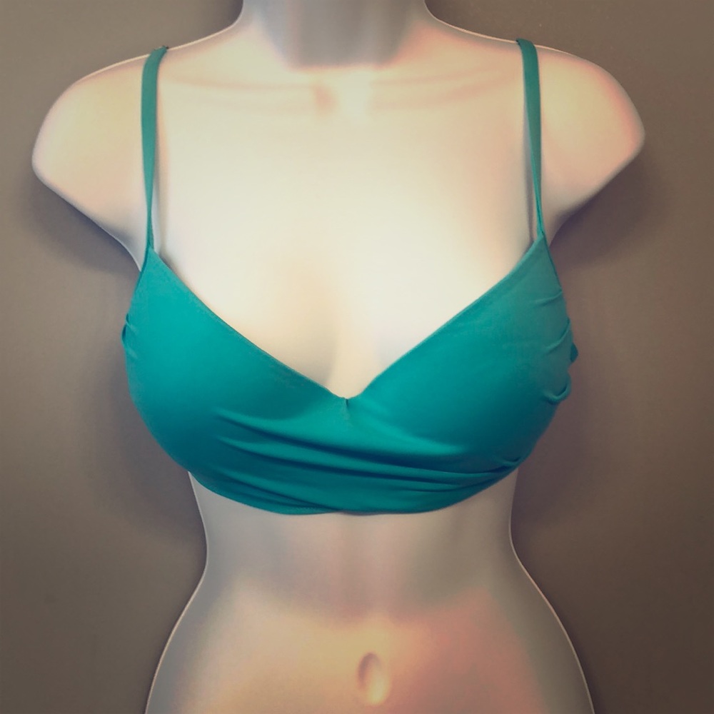 Teal bikini top